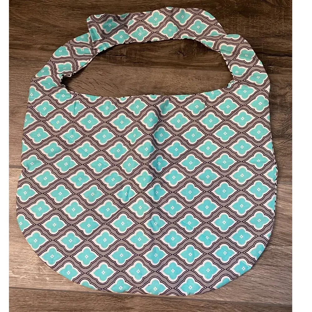Handmade Set of 3 Childrens Baby Bibs Hook Loop Closure Large Fabric Quilted